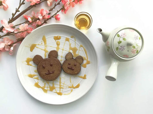 Hojicha Banana Pancakes